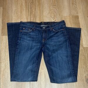 7 For All Mankind Womens Dark Blue Boot Cut Jeans size 29
